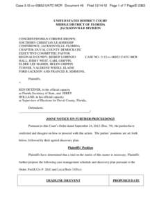 Case 3:12-cv[removed]UATC-MCR Document 46  Filed[removed]Page 1 of 7 PageID 2363 UNITED STATES DISTRICT COURT MIDDLE DISTRICT OF FLORIDA