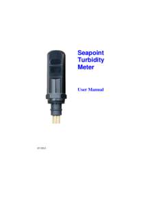 Seapoint Turbidity Meter User Manual