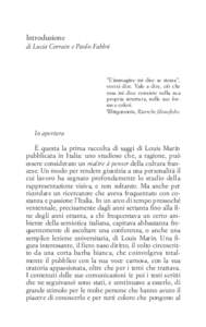 Introduzione di Lucia Corrain e Paolo Fabbri “L’immagine mi dice se stessa”, vorrei dire. Vale a dire, ciò che essa mi dice consiste nella sua