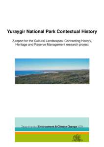 Contextual history of Yuraygir National Park