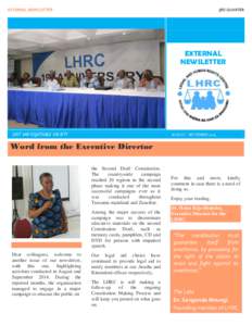 EXTERNAL NEWSLETTER  3RD QUARTER EXTERNAL NEWSLETTER