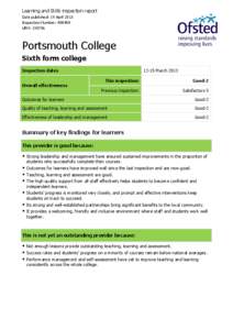 Microsoft Word - Portsmouth College Published Report _Word_