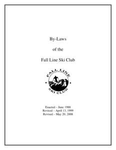 By-Laws of the Fall Line Ski Club