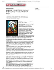 KING OF THE KOOTIES: An Anti-Bullying Story from StarWalk Kids Media Submit My Press RELEASE