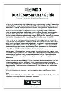 MiniMod Dual Contour User Manual