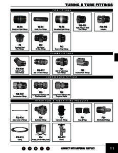 tUBInG & tUBe FIttInGs PIPe FIttInGs F5-F8  F2-F4