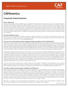 nnn committed to effective giving  CAF AMERICA  CAFAmerica