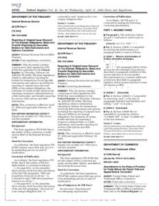 Federal Register / Vol. 81, NoWednesday, April 27, Rules and Regulations corrected to read ‘‘premium for a taxexempt obligation that’’.  DEPARTMENT OF THE TREASURY