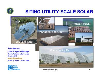 Solar thermal energy / Solar power / Solar power in the United States / Parabolic trough / Concentrated solar power / Solar energy / Renewable energy in the United States / Nevada Solar One / Energy / Energy conversion / Alternative energy