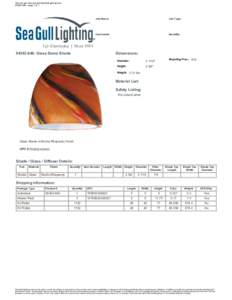 Vist our web site at www.SeaGullLighting.com[removed]page 1 of 1 Job Name:  Job Type: