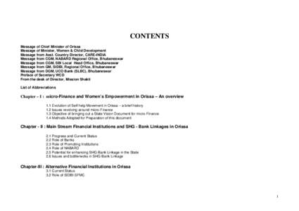 Poverty / Indian Railways / Economy of India / Self-help group / Microcredit / National Bank for Agriculture and Rural Development / Orissa / Small Industries Development Bank of India / Bhubaneswar / Development / States and territories of India / Microfinance