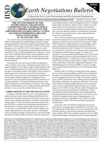 Environmental issues / Dieldrin / Epoxides / Global Environment Facility / United Nations Environment Programme / Ministry of Environment / Air pollution / Stockholm Convention on Persistent Organic Pollutants / Environment / Persistent organic pollutants / Environmental effects of pesticides