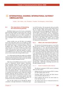 Trends in Telecommunication Reform 2008: Six Degrees of Sharing