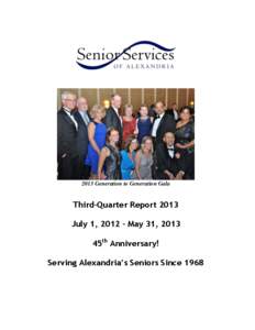 Senior Services Logo Photo 2013 Generation to Generation Gala  Third-Quarter Report 2013