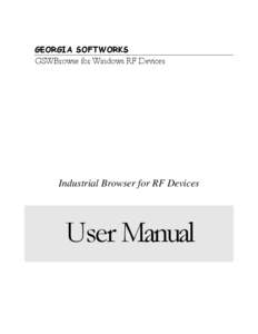 GEORGIA SOFTWORKS  GSWBrowse for Windows RF Devices