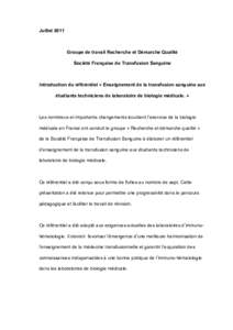 Microsoft Word - P.Moncharmont_Référentiel_Introduction_Technicien_Laboratoire_Enseignement_Transfusion_Sanguine_2011.doc