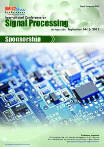 Signal ProcessingInternational Conference on Signal Processing Las Vegas, USA