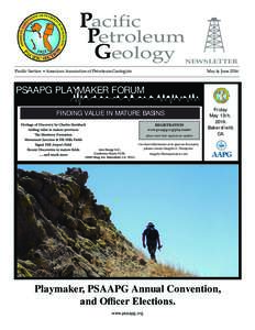 American Association of Petroleum Geologists / Economic geology / Petroleum in the United States / California State University /  Bakersfield / Bakersfield /  California / Fred Meissner / Scott W. Tinker