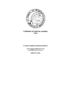 TIPPERARY HISTORICAL JOURNAL 1989 © County Tipperary Historical Society www.tipperarylibraries.ie/ths 