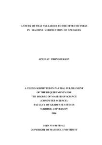 Tai languages / Thai language / Thai alphabet / Automatic identification and data capture / Speaker recognition / Language / Royal Thai General System of Transcription / Linguistics / Brahmic scripts / Languages of Thailand