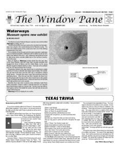 JANUARY 22, 2002 THE BULLETIN Page 5  JANUARY ~ THE WINDOW PANE PULLOUT SECTION ~ PAGE 1 The Window Pane