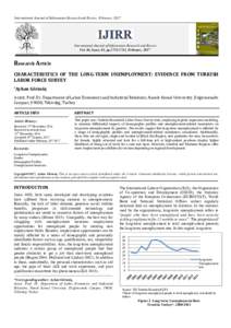 International Journal of Information Research and Review, February, 2017  International Journal of Information Research and Review Vol. 04, Issue, 02, pp, February, 2017  Research Article