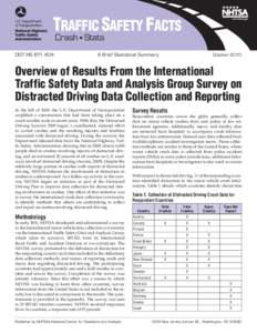 TRAFFIC SAFETY FACTS Crash • Stats DOT HS[removed]	  A Brief Statistical Summary