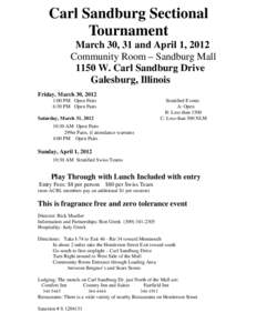 Carl Sandburg Sectional Tournament