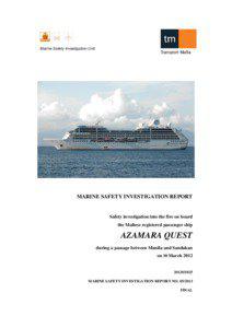 Marine Safety Investigation Unit  MARINE SAFETY INVESTIGATION REPORT