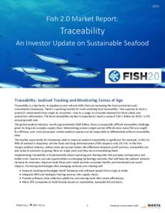 Fish 2.0 Market Report: TraceabilityFish 2.0 Market Report: