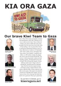 KIA ORA GAZA  Our brave Kiwi Team to Gaza ROGER FOWLER Team Captain