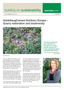 building on sustainability www.heidelbergcement.com MayHeidelbergCement Northern Europe –