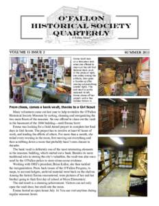 O’Fallon Historical Society Quarterly O’Fallon, Illinois VOLUME 15 ISSUE 2