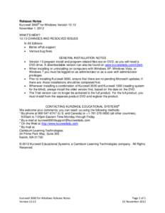 Software / Computer accessibility / Kurzweil Educational Systems / Kurzweil / Cambium Learning Group / Windows Vista / Windows / Kurzweil K250 / Microsoft Windows / Assistive technology / System software