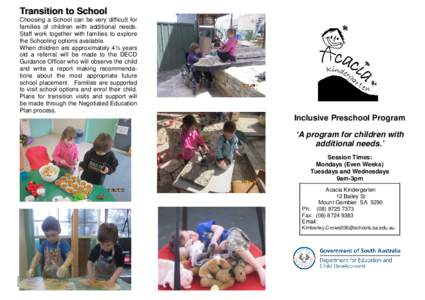 Preschool education / Kindergarten / Education / Educational stages / Early childhood education