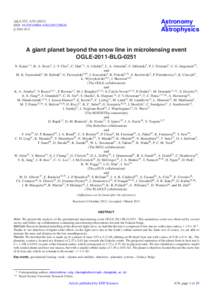 Astronomy & Astrophysics A&A 552, A70[removed]DOI: [removed][removed]