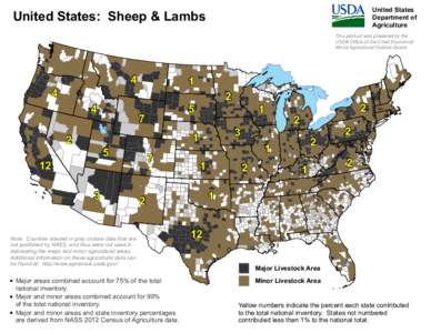 United States: Sheep & Lambs  United States Department of Agriculture This product was prepared by the