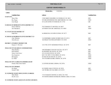 Page 1 of 3  PRINT RESULTS LIST Date: [removed]:43:54AM