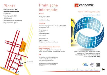 FOD Economie, K.M.O., Middenstand en Energie Praktische informatie