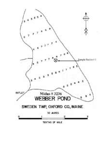 WEBBER POND Sweden Twp., Oxford Co., Me. U.S.G.S. North Waterford and Pleasant Mountain, Me. (7.5’) Fishes Largemouth bass