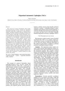 Acta neurol. belg., 2001, 101, [removed]Trigeminal Autonomic Cephalgias (TACs)