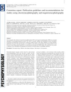 Psychophysiology, ), 1–21. Wiley Periodicals, Inc. Printed in the USA. Copyright © 2013 Society for Psychophysiological Research DOI: psypCommittee report: Publication guidelines and recommendat