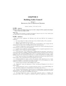 Building code / Registration of architects in the United Kingdom / Patriot Act /  Title II