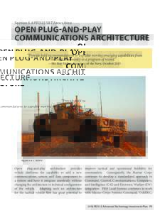 Section 5.4 PEO LS S&T Focus Area  OPEN PLUG-AND-PLAY COMMUNICATIONS ARCHITECTURE “Provide bold recommendations to expedite moving emerging capabilities from the S&T community to a program of record.”