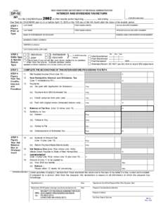 NOTE: FILE THIS FORM ONLY FOR AMENDED RETURNS. DO NOT USE FOR CURRENT TAX PERIOD FORM NEW HAMPSHIRE DEPARTMENT OF REVENUE ADMINISTRATION  DP-10