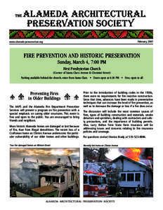 THE  ALAMEDA ARCHITECTURAL PRESERVATION SOCIETY February, 2007