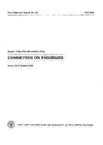 Report of the fifteenth session of the Committee on Fisheries. Rome, 10-19 October 1983