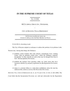 IN THE SUPREME COURT OF TEXAS ══════════ No ══════════