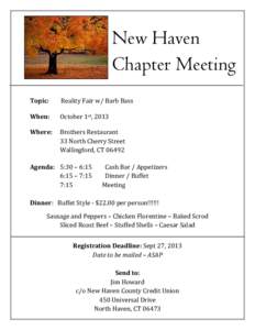 Microsoft Word - New Haven Chapter Notice - October 1, 2013