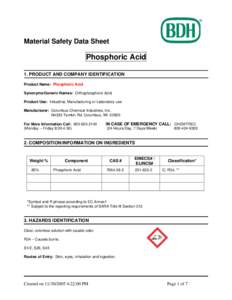 Material Safety Data Sheet